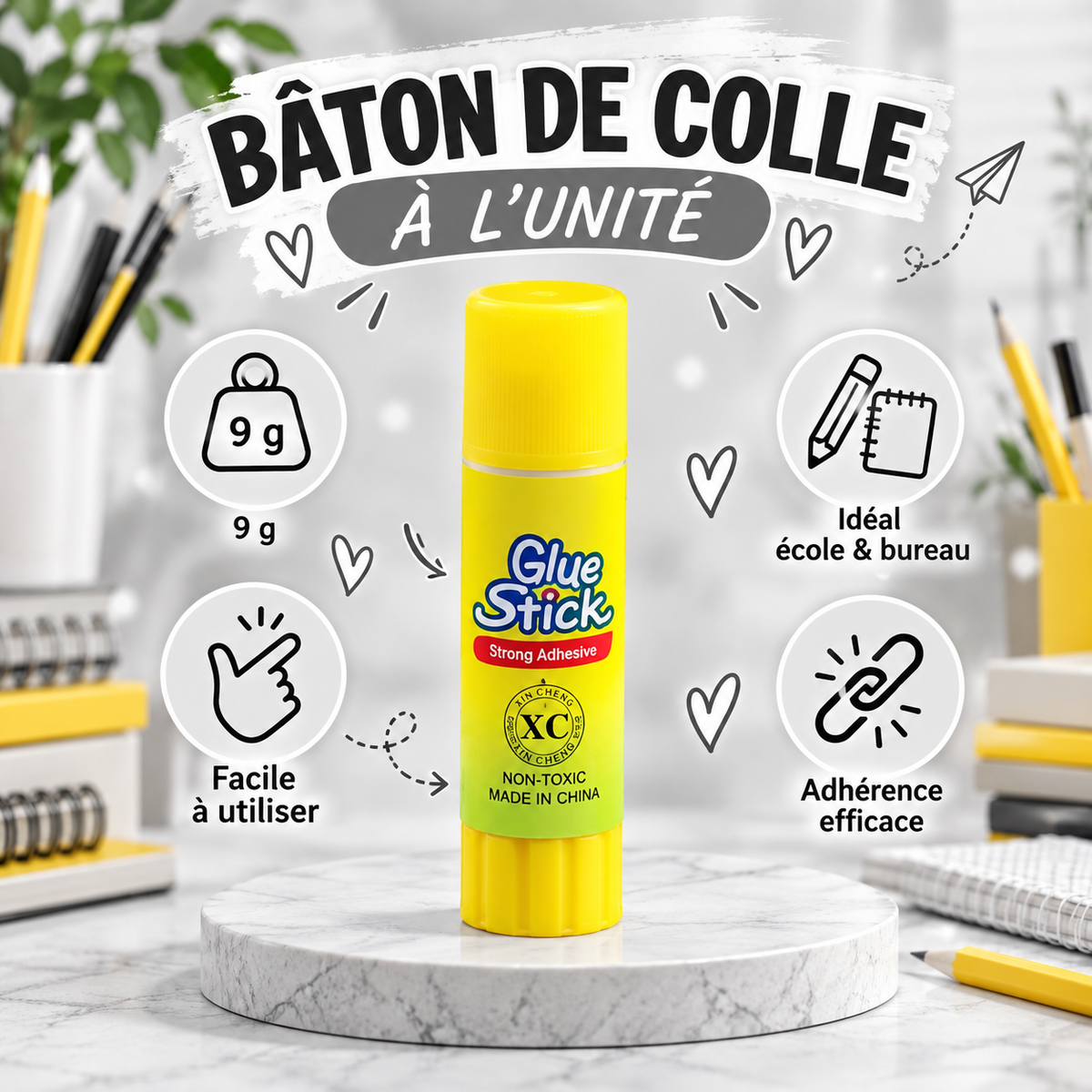Bâton de colle 9 g à l’unité