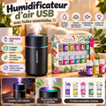🌿 Humidificateur d’air USB avec huiles essentielles