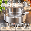 Cendrier en acier inoxydable – Design moderne