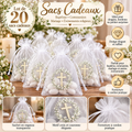 20 Sacs Cadeaux pour Dragées – Baptême & Communion 🤍✨