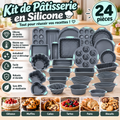 Kit de Pâtisserie en Silicone – 24 Pièces