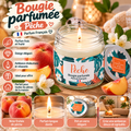 Bougie Parfumée à la Pêche – Parfum Français – 65 g