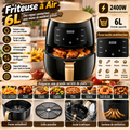 Friteuse à Air 6 L – 2400 W avec Écran Tactile