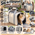Sac de transport pliable pour chat – Confortable et respirant