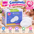 Tigex – 40 coussinets d’allaitement super absorbants