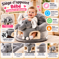 Siège d’appoint bébé éléphant – Confortable et moelleux