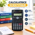 Calculatrice Scientifique 240+ Fonctions – Écran LCD