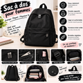 Sac à Dos Femme Élégant et Pratique – Grande Capacité