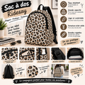 Sac à Dos Femme Léopard – Élégant, Tendance et Grande Capacité