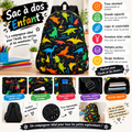 Sac à Dos Enfant Dinosaures – Grande Capacité, Tendance et Pratique