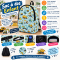 Sac à Dos Enfant Engins de Chantier – Motif Camions et Pelleteuses