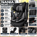 Siège auto enfant Nania Milano ISOFIX – Noir