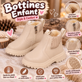 Bottines Enfant Beige Fourrées – Chaudes & Confortables