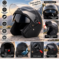 Casque moto modulable noir à double visière – Homme & Femme