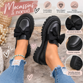 Mocassins à nœud noirs – Élégants & tendance